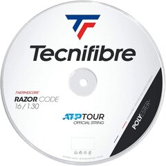 Струны для теннисных ракеток Tecnifibre RAZOR CODE 200 м, 1,30 мм, белые цена и информация | Товары для большого тенниса | pigu.lt