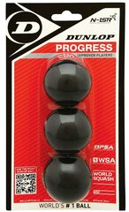 Мячики для сквоша Dunlop Progress 3 шт цена и информация | Сквош | pigu.lt