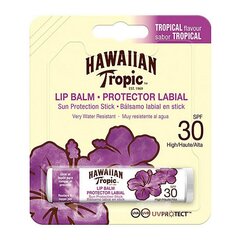 Lūpų balzamas Hawaiian Tropic Lip Protection Stick SPF30, 4g kaina ir informacija | Lūpų dažai, blizgiai, balzamai, vazelinai | pigu.lt