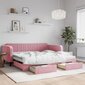 Sofa-lova , 100x200 cm, rožinė kaina ir informacija | Lovos | pigu.lt