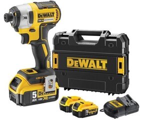 Smūginis suktuvas DeWalt XR 18V 5Ah (DCF887P2) kaina ir informacija | Suktuvai, gręžtuvai | pigu.lt