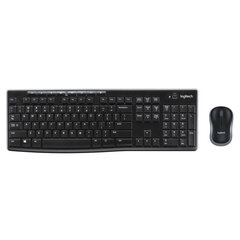 Клавиатура и беспроводная мышь Logitech MK270 QWERTY цена и информация | Клавиатуры | pigu.lt