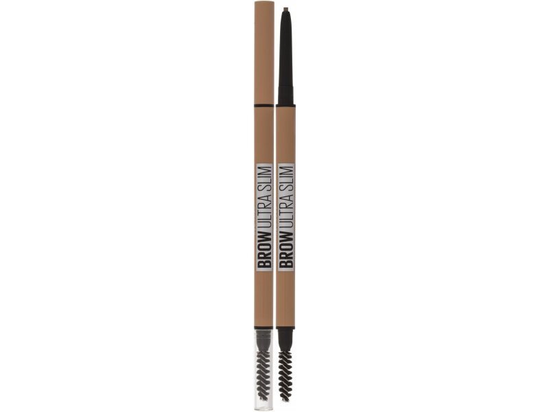 Automatinis antakių pieštukas su šepetėliu Maybelline New York Brow Ultra Slim Light Blond, 9 g цена и информация | Antakių dažai, pieštukai | pigu.lt