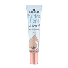 Drėkinamasis kremas su spalva Essence Hydro Hero 05-natural ivory SPF 15, 30 ml kaina ir informacija | Makiažo pagrindai, pudros | pigu.lt