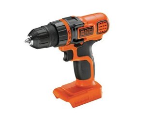 Дрель BLACK+DECKER DRILL DRILL 18В 28Nm BDCDD18N цена и информация | Шуруповерты, дрели | pigu.lt