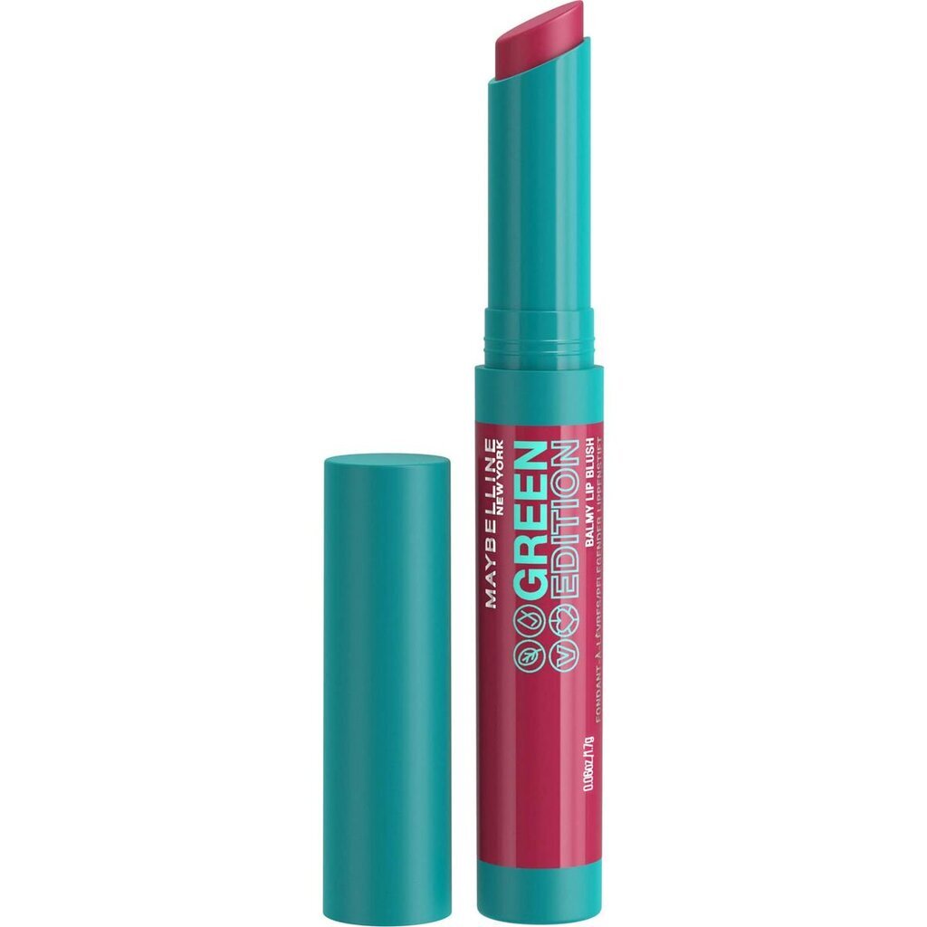 Spalvotas lūpų balzamas Maybelline Green Edition 01-midnight 1,7 g цена и информация | Lūpų dažai, blizgiai, balzamai, vazelinai | pigu.lt