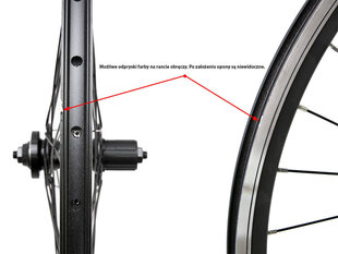 Dviračio ratas Rear Wheel XMX 28", juodas kaina ir informacija | Dviračių kameros ir padangos | pigu.lt