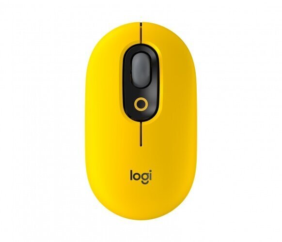 Logitech POP, geltona цена и информация | Pelės | pigu.lt