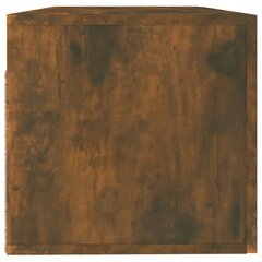 Sieninė spintelė, Apdirbta mediena, 100x36,5x35cm, dūminio ąžuolo spalva kaina ir informacija | Svetainės spintelės | pigu.lt