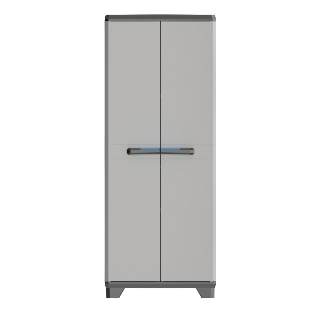 Spinta Linear Tall Cabinet juoda / pilka / tamsiai mėlyna kaina ir informacija | Sandėliavimo lentynos | pigu.lt