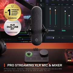 SteelSeries Alias Pro, Juodas kaina ir informacija | Mikrofonai | pigu.lt