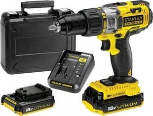 Аккумуляторная ударная дрель - шуруповерт Stanley FMC625D2 18V цена и информация | Шуруповерты, дрели | pigu.lt