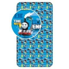 Paklodė su guma Thomas &amp; Friends 90 x 200 + 25 cm kaina ir informacija | Paklodės | pigu.lt