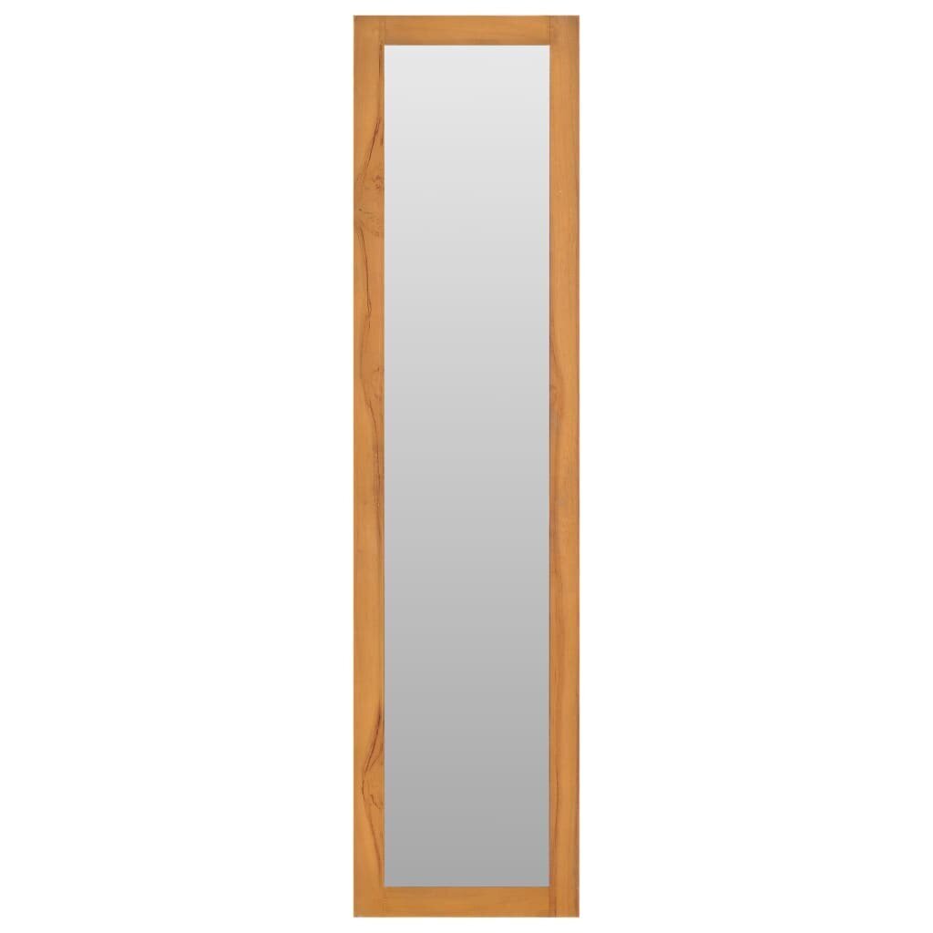 Sieninis veidrodis su lentynomis, 30x30x120cm, tikmedis kaina ir informacija | Veidrodžiai | pigu.lt