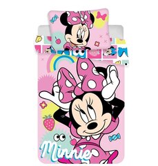 Комплект постельного белья Minnie Pink Square Baby, 100 x 135 см + наволочка 40 x 60 см цена и информация | Детское постельное бельё | pigu.lt