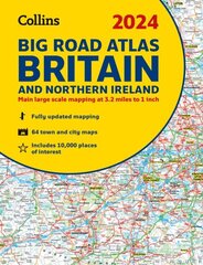 2024 Collins Big Road Atlas Britain and Northern Ireland: A3 Spiral New edition kaina ir informacija | Kelionių vadovai, aprašymai | pigu.lt