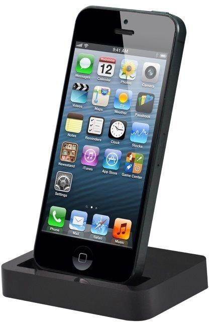 HQ stalinis įkroviklis-laikiklis skirtas Apple iPhone 5/5S kaina ir informacija | Krovikliai telefonams | pigu.lt
