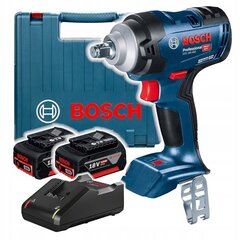 КЛЮЧ BOSCH GDS 18V-400 1/2&quot; 400Nm 2x5.0Ah цена и информация | Шуруповерты, дрели | pigu.lt