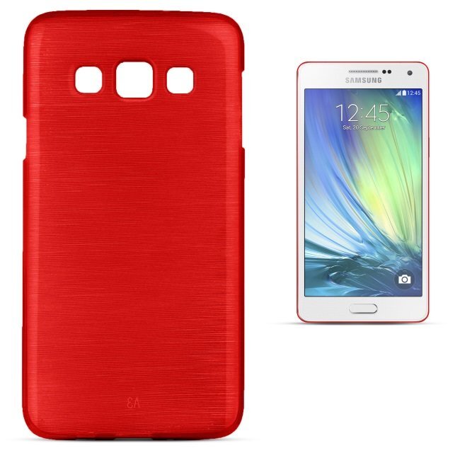 Apsauginis dėklas Forcell Jelly Brush Pearl skirtas Samsung Galaxy Core Prime (G360/G361), Raudonas kaina ir informacija | Telefono dėklai | pigu.lt