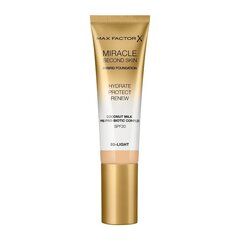 Makiažo pagrindas Max Factor Miracle Touch Second Skin SPF 20 30 ml, 02 Fair Light kaina ir informacija | Makiažo pagrindai, pudros | pigu.lt