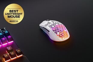 SteelSeries Aerox 3 Wireless, (Balta) kaina ir informacija | Pelės | pigu.lt