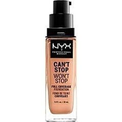 Жидкая основа для макияжа Can't Stop Won't Stop NYX (30 мл): Цвет - medium buff цена и информация | Пудры, базы под макияж | pigu.lt