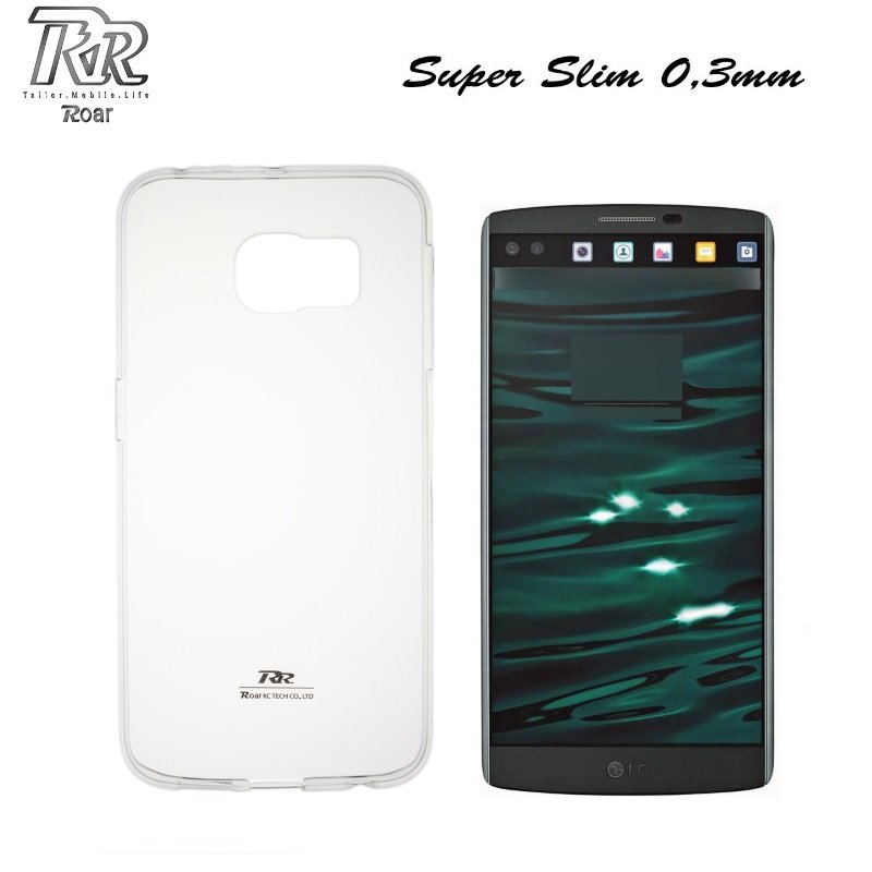 Roar Ultra Thin 0.3mm Premium Quality Back Case LG H900 V10 Transparent (EU Blister)