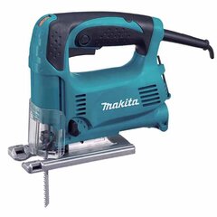 Akumuliatorinis Siaurapjūklis, Makita 4329, 450 W,be akumuliatoriaus ir įkroviklio цена и информация | Пилы, циркулярные станки | pigu.lt