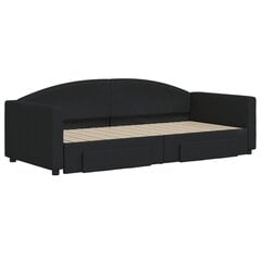 Sofa-lova , 90x200 cm, juoda цена и информация | Кровати | pigu.lt