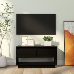 Televizoriaus spintelė, 74x34x40 cm, juoda kaina ir informacija | TV staliukai | pigu.lt