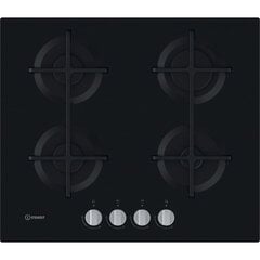 Indesit ING 61T/BK hob Black Built-in 59 cm Gas 4 zone(s) цена и информация | Варочные поверхности | pigu.lt