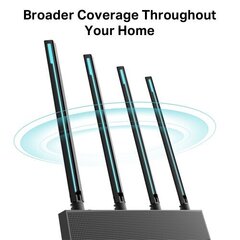 Маршрутизатор TP-Link Archer C80 1300 Мбит / с Черный цена и информация | Маршрутизаторы (роутеры) | pigu.lt