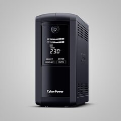 CyberPower Tracer III VP1000ELCD-FR Источник бесперебойного питания (ИБП) Line-Interactive 1 кВА 550 Вт 4 розетки переменного тока цена и информация | Источники бесперебойного питания (UPS) | pigu.lt