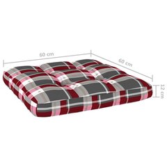 Pagalvėlės sofai iš palečių, 2vnt., raudonos kaina ir informacija | Dekoratyvinės pagalvėlės ir užvalkalai | pigu.lt