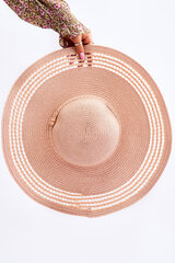 Plain Adjustable Women's Hat Pink 25392-uniw цена и информация | Женские шапки | pigu.lt