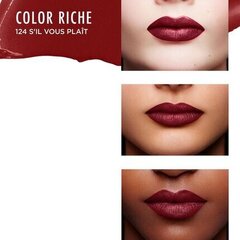 Lūpų dažai L'Oreal Make Up Color Riche 124-S'il Vous Plait (4,8 g) kaina ir informacija | Lūpų dažai, blizgiai, balzamai, vazelinai | pigu.lt