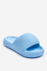 Women's Lightweight Foam Platform Slippers Blue Milton 25428-21 цена и информация | Женские тапочки | pigu.lt