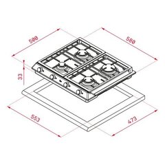 Teka EFX60 kaina ir informacija | Kaitlentės | pigu.lt