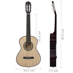 Klasikinė gitara pradedantiesiems, 1/2 34" kaina ir informacija | Gitaros | pigu.lt