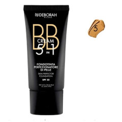 Основа-крем для макияжа BB Cream Deborah 5-в-1 Nº 5 цена и информация | Пудры, базы под макияж | pigu.lt