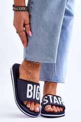 Women's Big Star Classic Slippers JJ274A323 Navy Blue 25552-21 цена и информация | Женские тапочки | pigu.lt