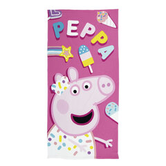 Vonios rankšluostis Peppa Pig Cosy corner (70 x 140 cm) S4306496 kaina ir informacija | Rankšluosčiai | pigu.lt