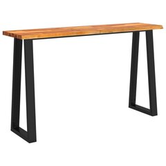 Konsolinis staliukas , rudas/juodas kaina ir informacija | Stalai-konsolės | pigu.lt