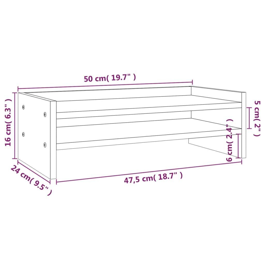 Monitoriaus stovas 50x24x16 cm цена и информация | Monitorių laikikliai | pigu.lt