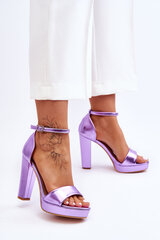 High Heel Sandals Purple Mandy 25935-21 цена и информация | Босоножки женские | pigu.lt