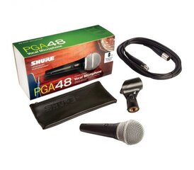 Shure PGA48-XLR-E mikrofonas kaina ir informacija | Mikrofonai | pigu.lt