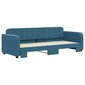 Sofa-lova , 80x200 cm, mėlyna kaina ir informacija | Lovos | pigu.lt