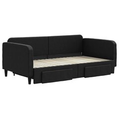 Sofa-lova , 90x190 cm, juoda kaina ir informacija | Lovos | pigu.lt