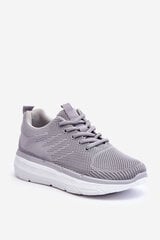 Women's Lace-up Sports Shoes Gray Lavarone 26008-21 цена и информация | Спортивная обувь, кроссовки для женщин | pigu.lt