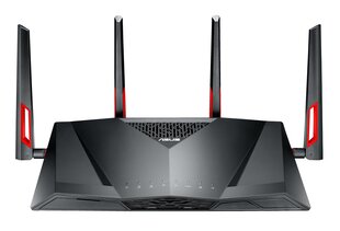 ASUS DSL-AC88U wireless router Gigabit Ethernet Dual-band (2.4 GHz / 5 GHz) 4G Black цена и информация | Маршрутизаторы (роутеры) | pigu.lt